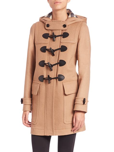 duffle coat femme burberry|duffle coat burberry femme.